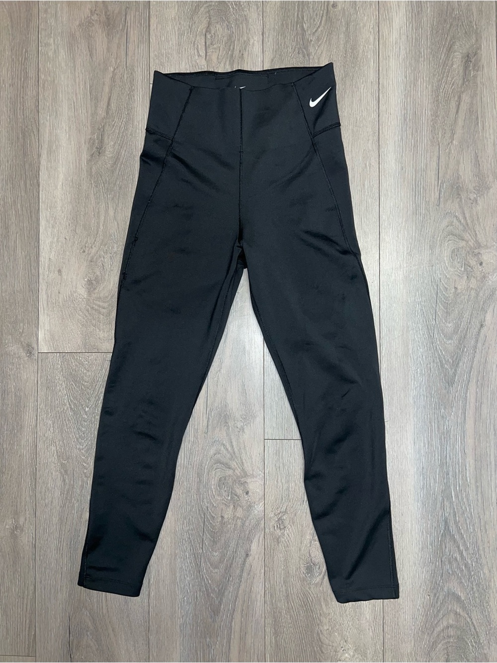 Nike Dri-Fit Leggings High Rise Black Athletic Running Pants Stretch Size Small